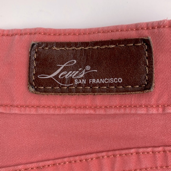 Levi’s High Rise Demi Curve Tapered Skinny Jeans Size 29 Pink Mauve Stretch - Picture 6 of 14